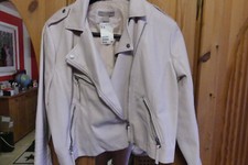 Damen Kunstlederjacke Rose gr 50 von H&M mit Etikett