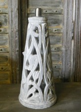 Öllampe Tischfackel  LUNA Fackel Zement Garten Deko Beleuchtung 