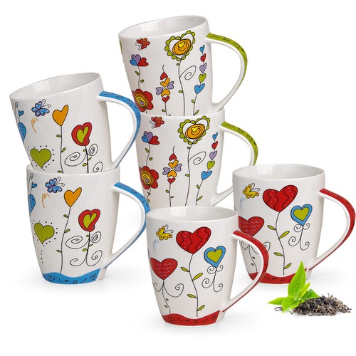 Tassen 6er set moderne - set,