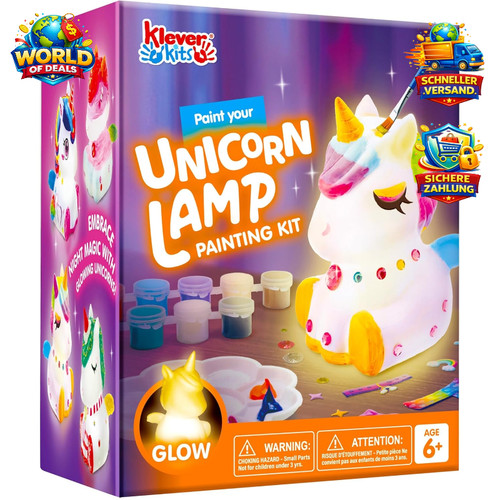 Einhorn lampe bastelset - lampe, diy