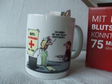 Ulli Stein Becher Blutspende Heldenpott, unbenutzt (neu)