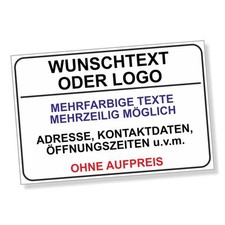 FIRMENSCHILD WERBESCHILD