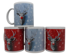 4x Weihnachtstassen-Becher aus