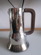 Alessi Espressokocher 9090/6 für 6 Tassen Edelstahl  Espressozubereitung Herd