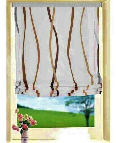 Raffrollo voile weiß - raffrollo, wellen