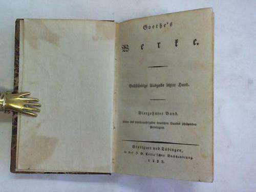 Goethe werke vollständige - werke.,