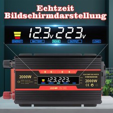 Spannungswandler 8000W 12V - 230V Reiner Sinus Wechselrichter Inverter 2 USB EU