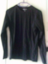 Herren-T-Shirt - langarm - schwarz - Größe S - Identic