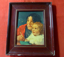 Emaille-Malerei: Bild Mutter