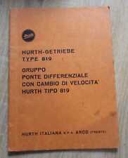 Hurth Schleppergetriebe 819 Ersatzteilliste