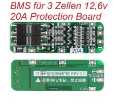 BMS 3S 20A 12.6V 18650 3