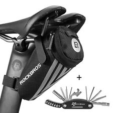 ROCKBROS Fahrradtasche Werkzeugtasche & 11 in 1 Reparatur Werkzeug Set Alu MTB