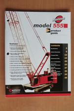 Manitowoc crane model 555 product guide Prospekt  brochure Ausg. 2003 Englisch