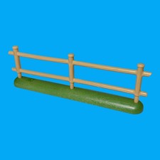 Playmobil - Zaun Gatter - Zaunfeld mit Rasen - hellbraun - 12,4 cm - Bauernhof