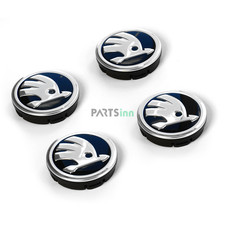 4x ORIGINAL Skoda Nabendeckel