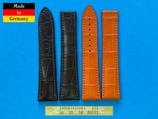 Uhrenarmband 19 20 22mm passend für Omega Faltschliesse schwarz braun orange /47