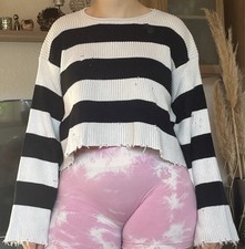 Trendiger Wollpulli im cropped Styl Gr. M von Zara
