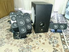 Logitech X-530 5.1 PC-Lautsprechersystem, Surround Anlage, Aktiv Subwoofer