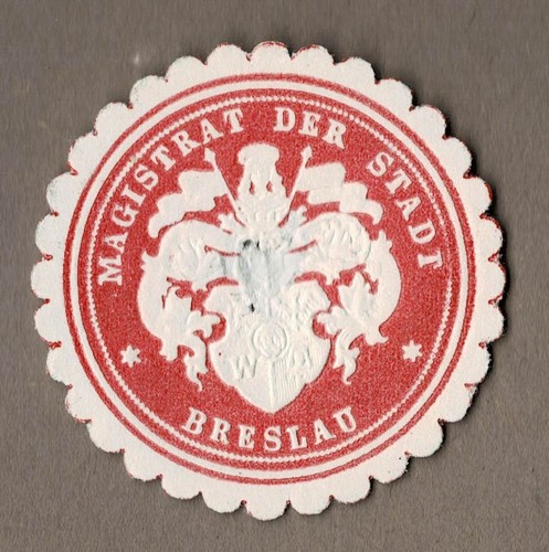 Siegelmarke schlesien - siegelmarke,