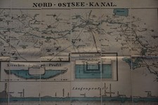 Alte karte nord ostsee - alte, nord-ostsee-kanal