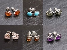 Edelstein Ohrschmuck Silber