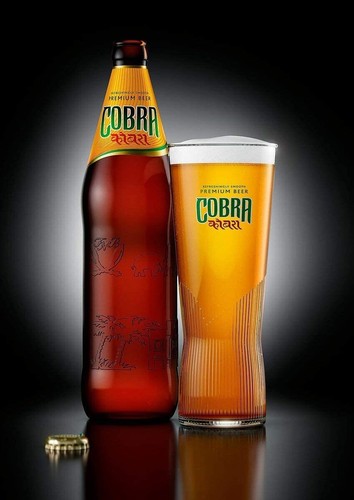Cobra indien bier flaschen - cobra,