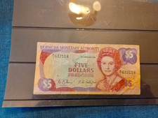 Bermudas: Banknote zu 5 Dollars !!!