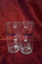 2 Karlsberg 1878 Glaskrüge Krüge Bierglas 0,4l