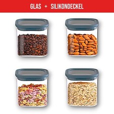 Aufbewahrungsdosen Glas 4 x