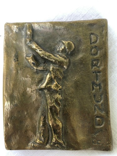 Bronzebild kleine wandplatte - bronzebild,