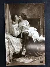 AK - Erotik Postkarte - Paar beim Liebesspiel - vintage Repro