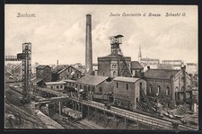 Bochum, Zeche Constantin der Grosse, Schacht II., Ansichtskarte 