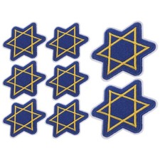 8 Pcs Jüdische Aufnäher