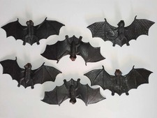 Fledermaus Fledermäuse Hartgummi 6erSet je 11,5 cm Vampir Vampire Halloween Tier