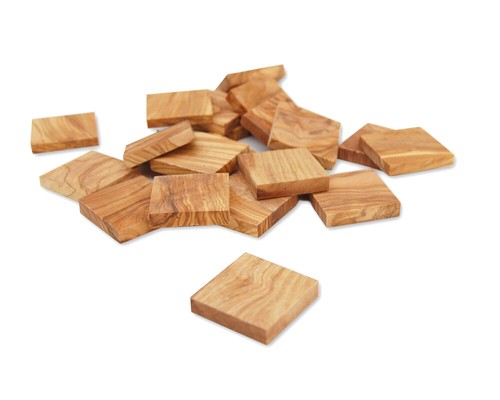 Flache naturholz plättchen - 10,