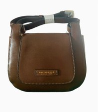 The Bridge Damen Schultertasche verstellbar Leder braun neu mit Etikett