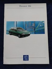 Peugeot 106 XN XND XR XRD XT XSI  Prospekt 07.1992