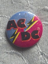 Small AC/DC Badge 1980s. Rare