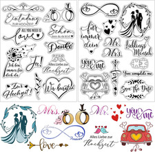 Silikonstempel Hochzeit Klare