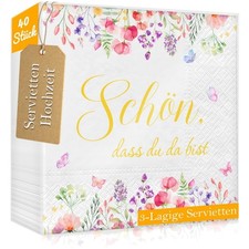 Servietten Hochzeit 40 Stück