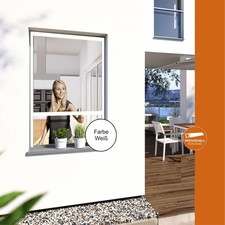 Insektenschutz Fliegengitter Rollo Fenster 130x160cm indiv. kürzbar bis 80x160cm