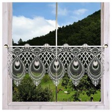 Stickerei-Scheibengardine