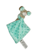 WIE NEU * Ergee KIK BLAU GRAU MAUS MOUSE Schmusetuch Schnuffeltuch Kuscheltuch