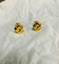 Knoten Ohrringe Gelbgold