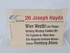 Zuglaufschild EC EuroCity 26
