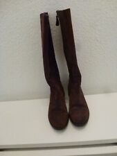 Stiefel Damen, Veloursleder, Sohle Gummi, Strenesse, braun, Gr. 37