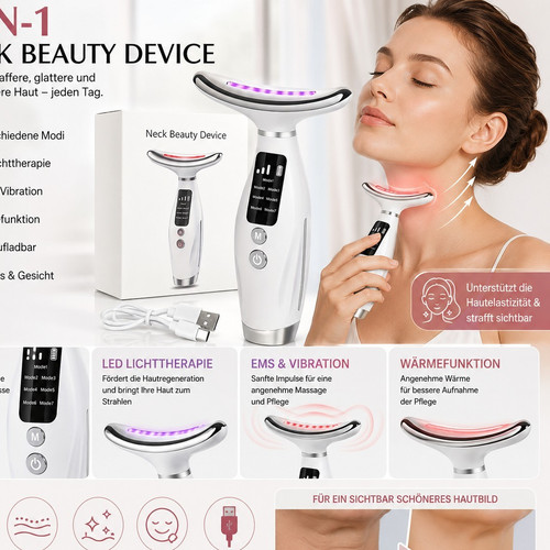 Neck beauty device 1 - neck, 7-in-1