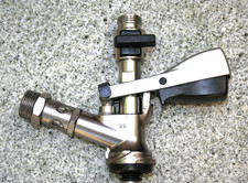 KEG-Verschluss f. Korbfitting mit Absperrhahn, Korbkeg