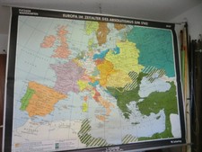 Europa  Alte Wandkarte