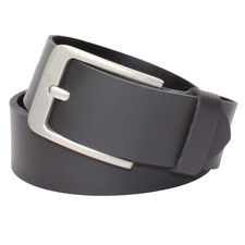 Gürtel leder grau 4cm - grau,